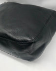 Michael Kors Black Leather Chandler Convertible Shoulder Bag.