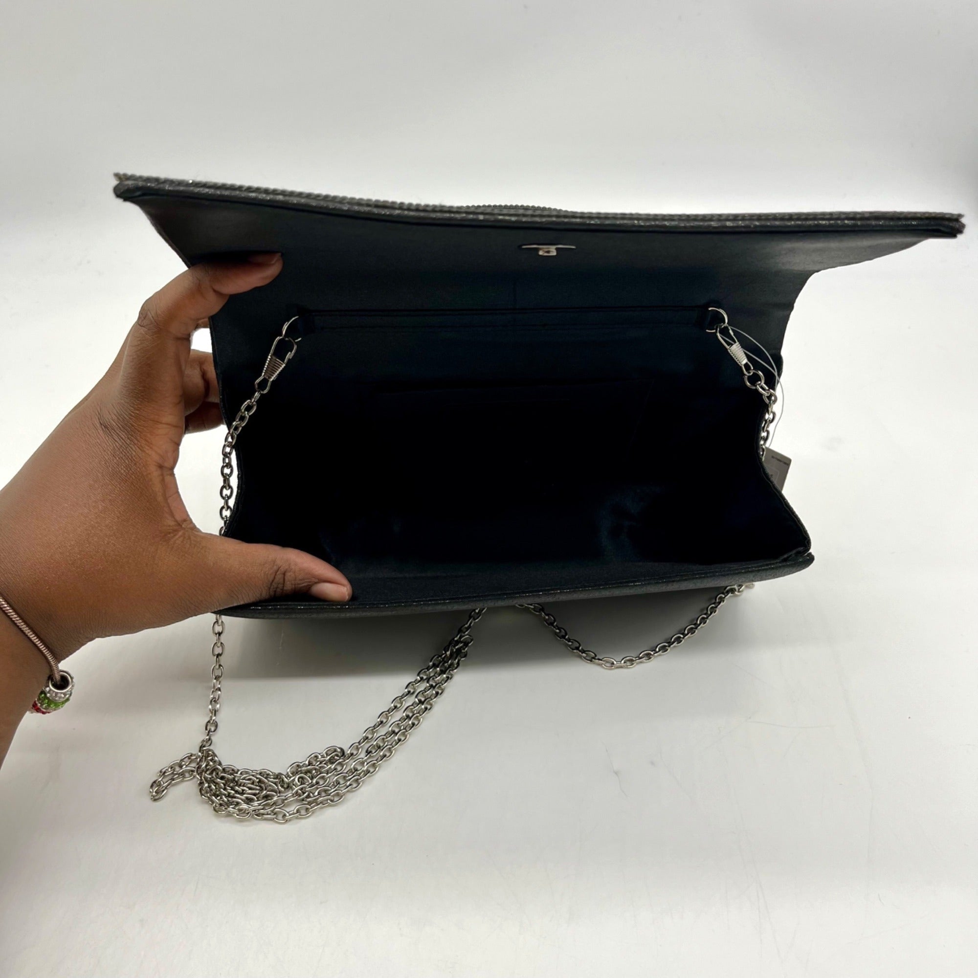 Jessica McClintock Black Diamond Crossbody Bag