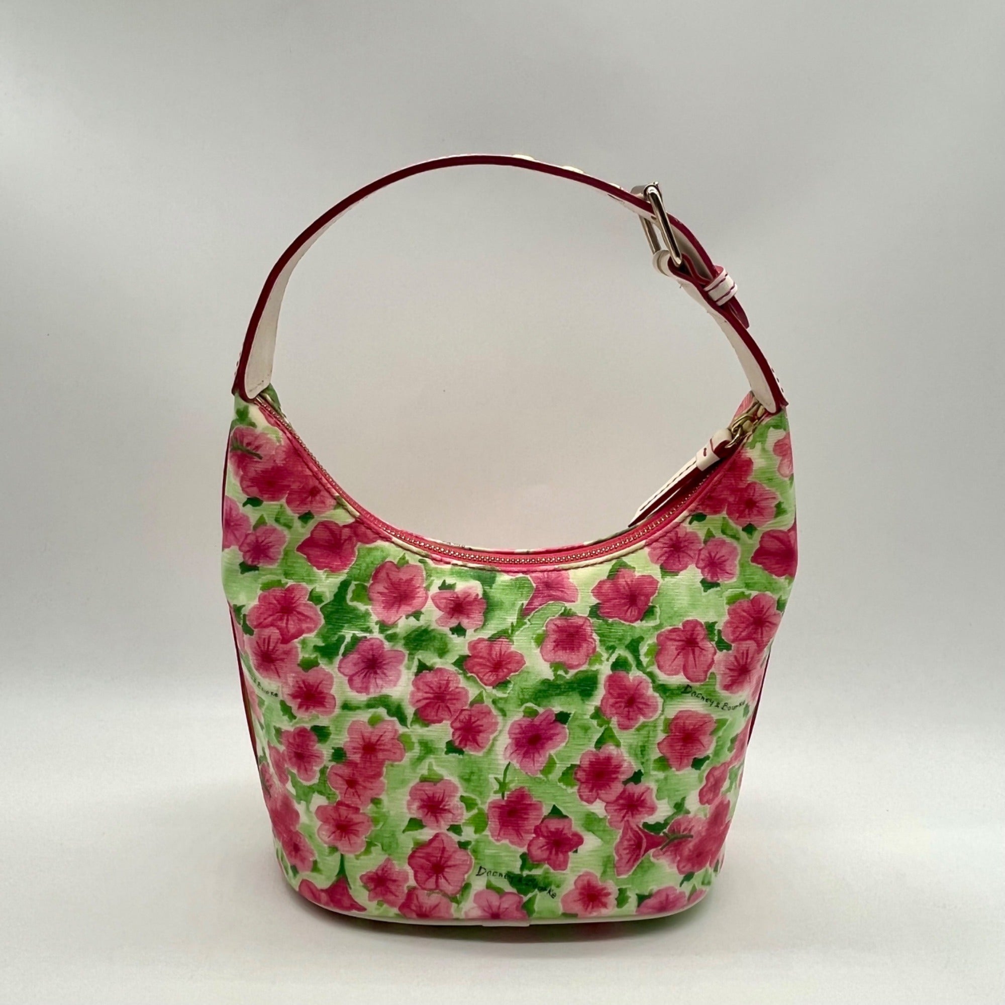 Dooney &amp; Bourke Vintage Pink Petunia Shoulder Bag