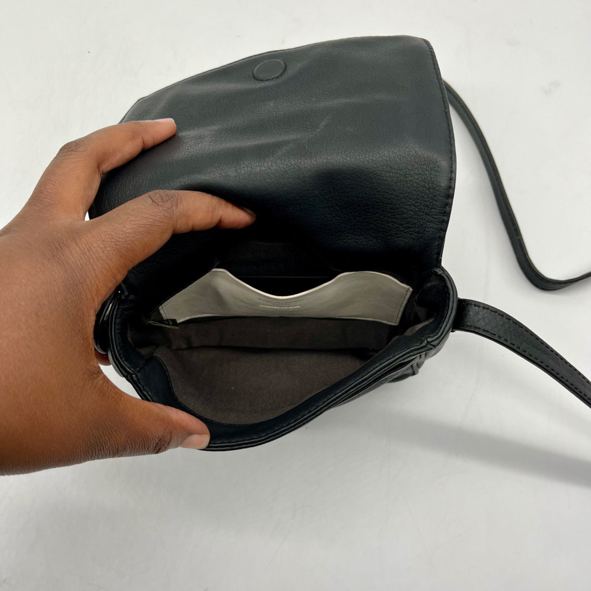 Rag &amp; Bone Black Leather Crossbody Bag