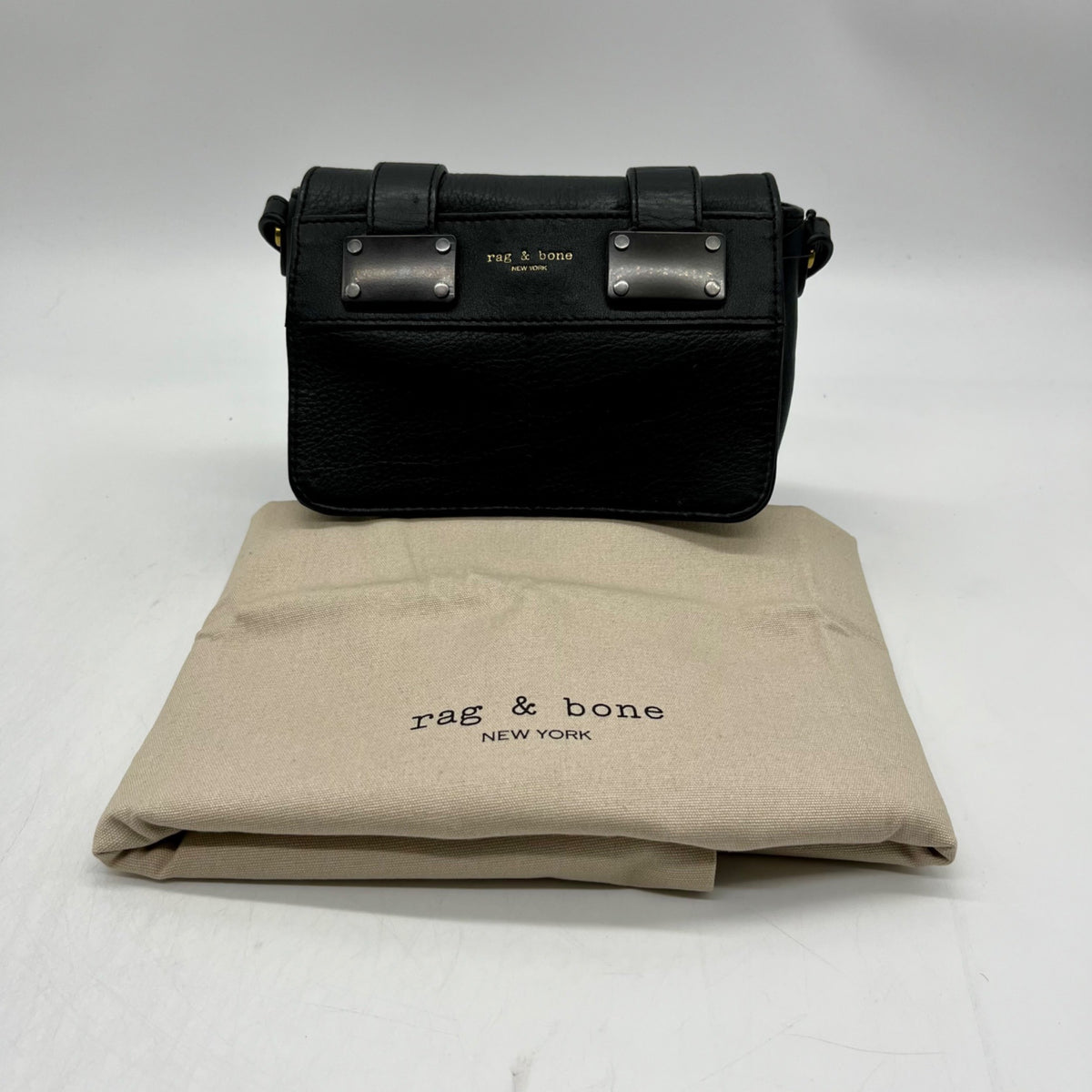 Rag &amp; Bone Black Leather Crossbody Bag