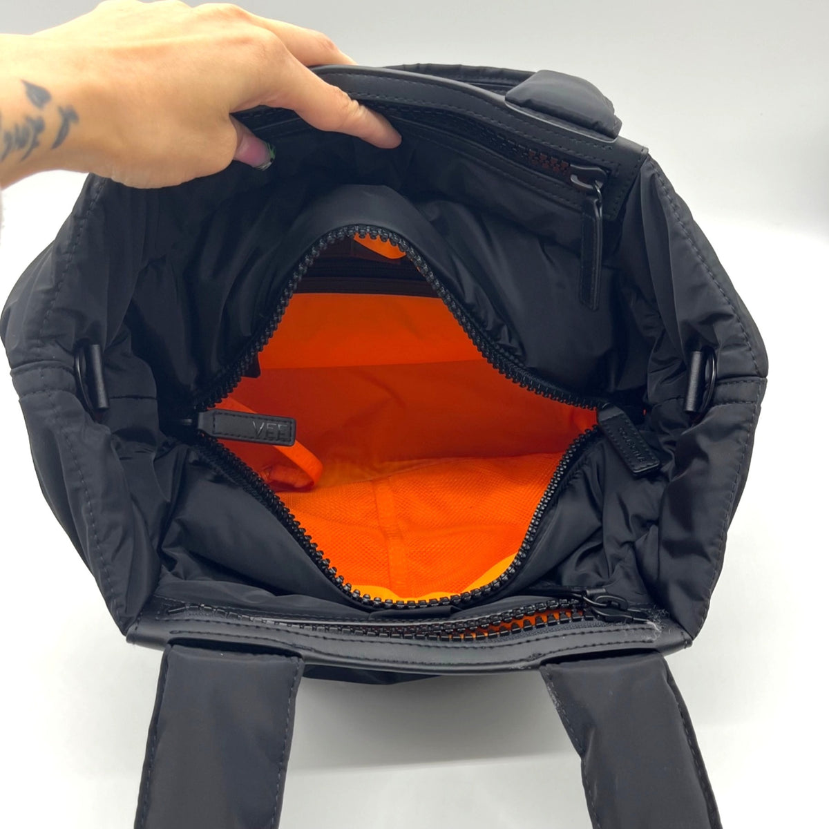 Vee Collective Black Fabric Caba Tote