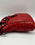 Ashwood Heritage Vintage-Wash Red Leather Shoulder Bag