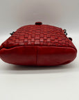 Ashwood Heritage Vintage-Wash Red Leather Shoulder Bag