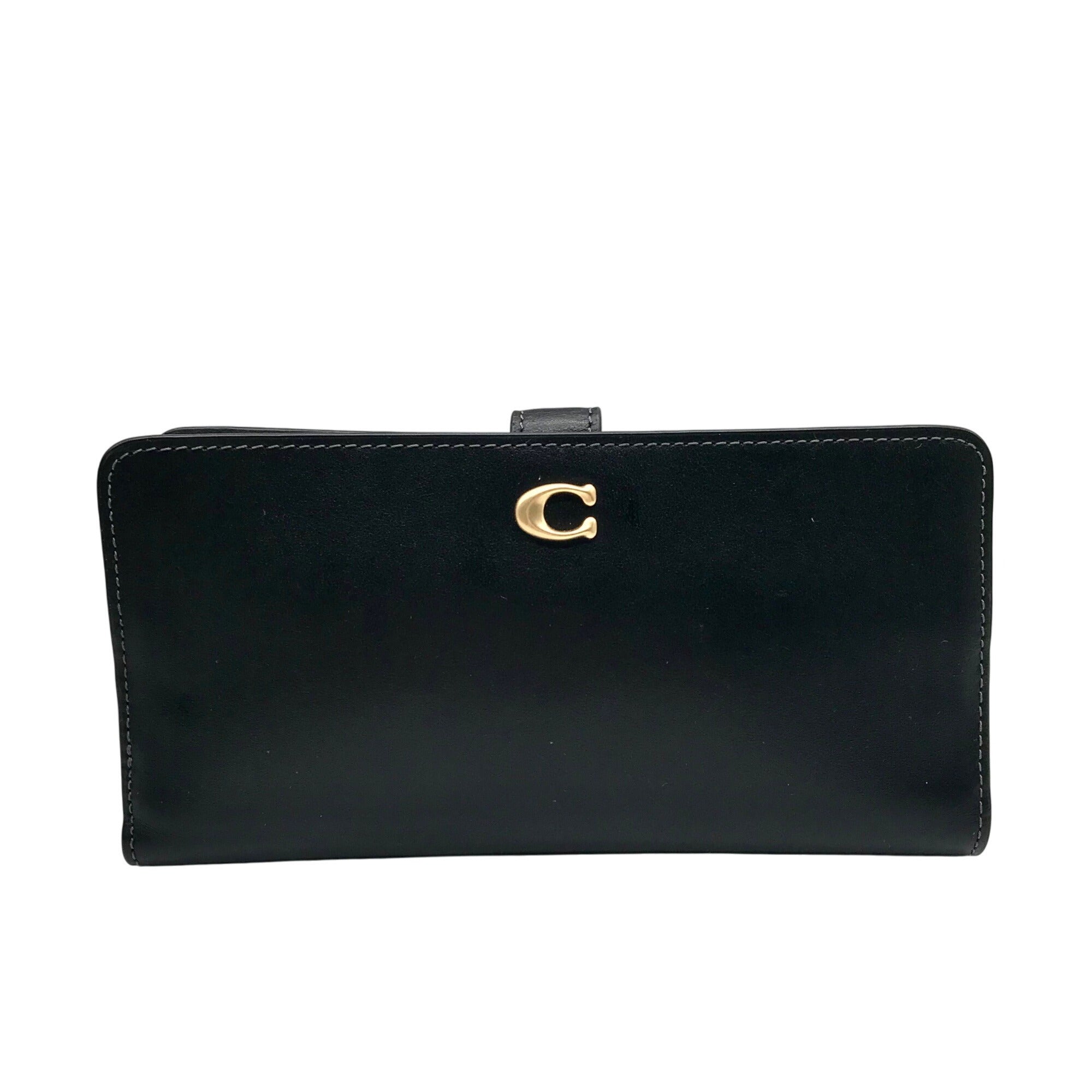 Coach Black Leather Essential Slim Wallet