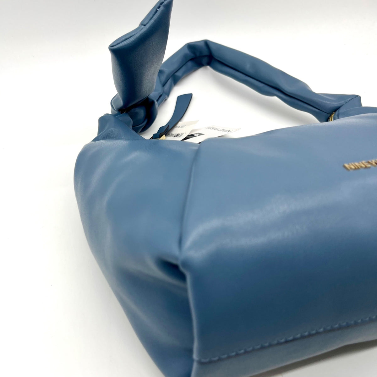 Nine West Dusty Blue Faux Leather Hobo-Style Shoulder Bag