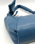 Nine West Dusty Blue Faux Leather Hobo-Style Shoulder Bag