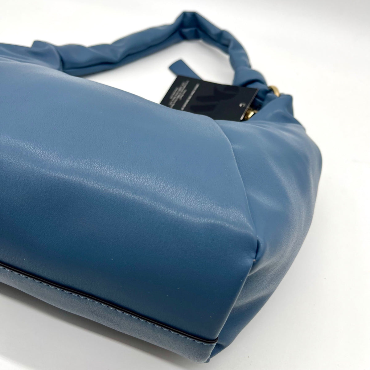 Nine West Dusty Blue Faux Leather Hobo-Style Shoulder Bag
