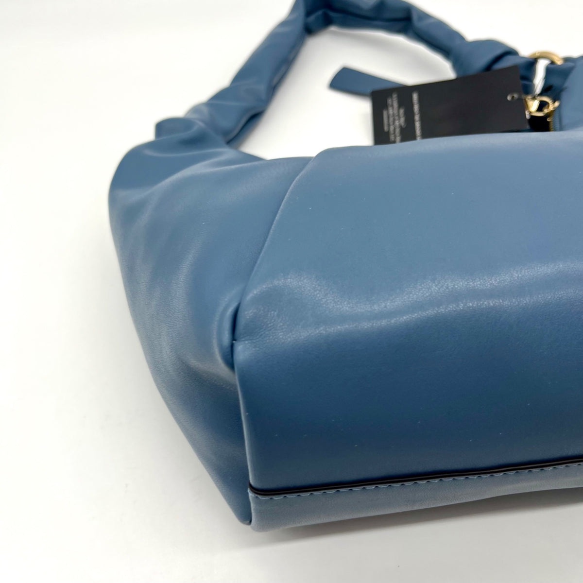Nine West Dusty Blue Faux Leather Hobo-Style Shoulder Bag