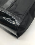 Tory Burch Black Nylon And Patent Leather Ella Tote Bag