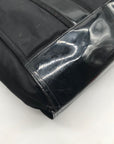 Tory Burch Black Nylon And Patent Leather Ella Tote Bag