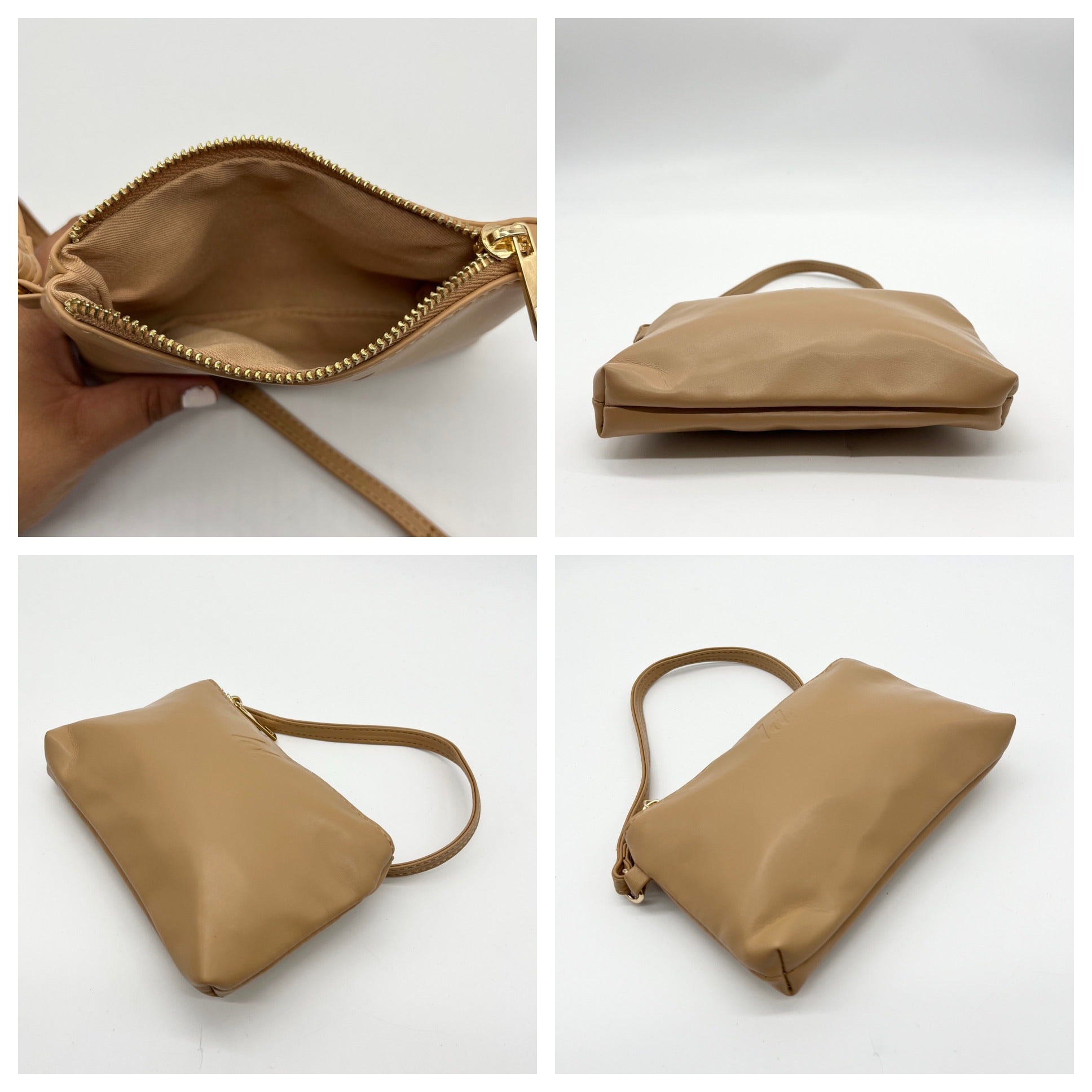 Like Dreams Camel Quilted Convertible Shoulder Bag With Wallet