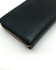 Michael Kors Black Leather Jet Set Large Flat Multifunction Smartphone Wristlet