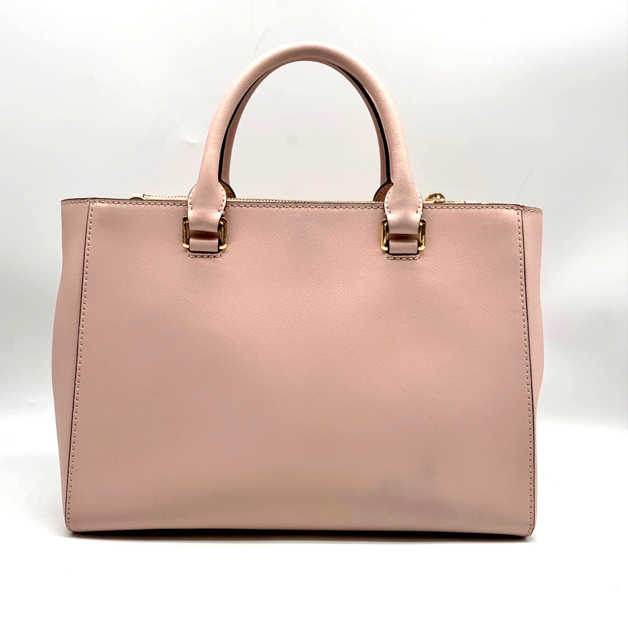 Michael Kors Pink Saffiano Leather Medium Kellen Satchel Crossbody