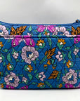 Vera Bradley Blue Wild Prairie Hipster Shoulder Bag