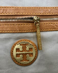 Tory Burch XL Cognac Colorblock Leather Tote Bag