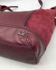 The Sak Burgundy Suede Kendra Shoulder Bag