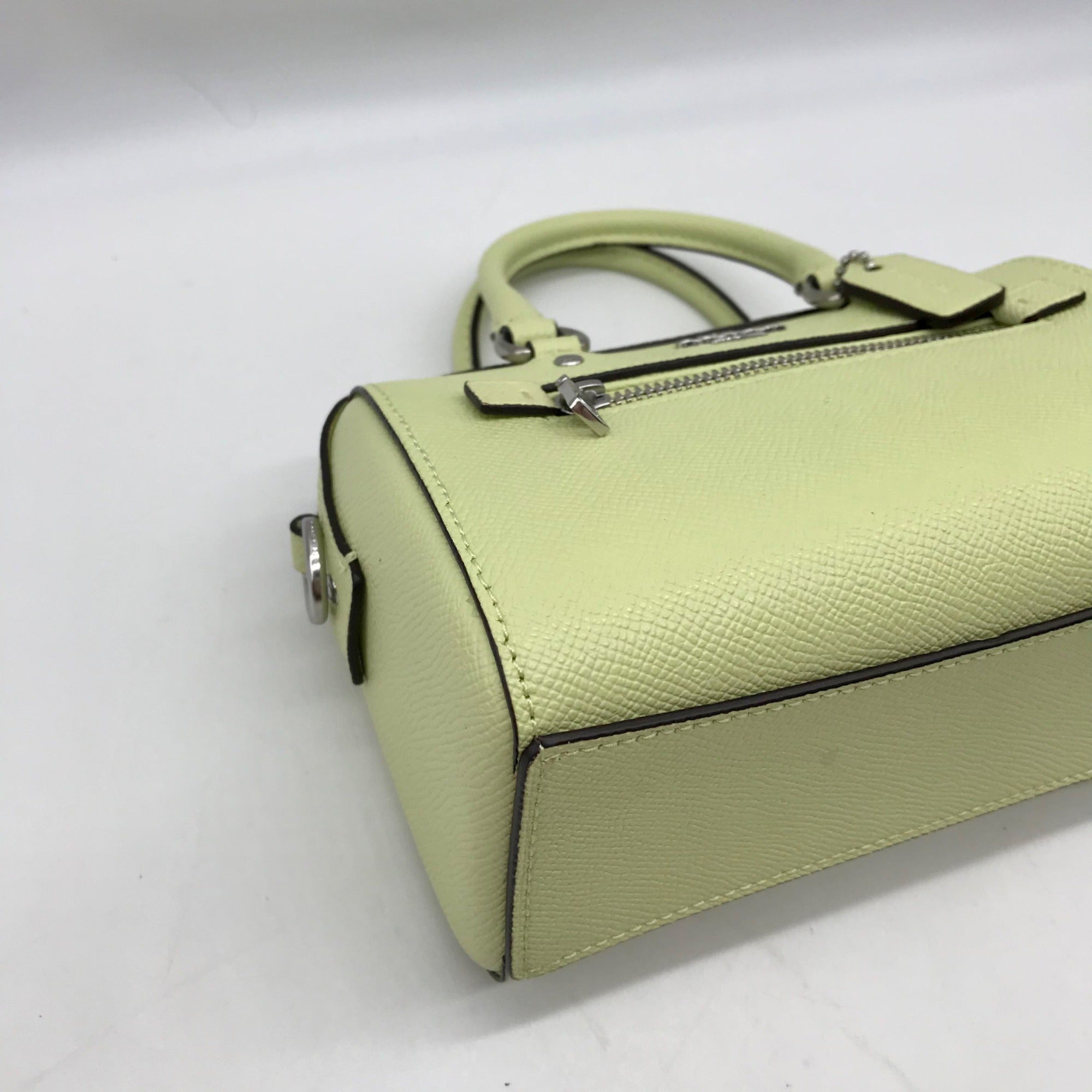 Coach Lime Green Leather Mini Rowan Crossbody Bag C9950
