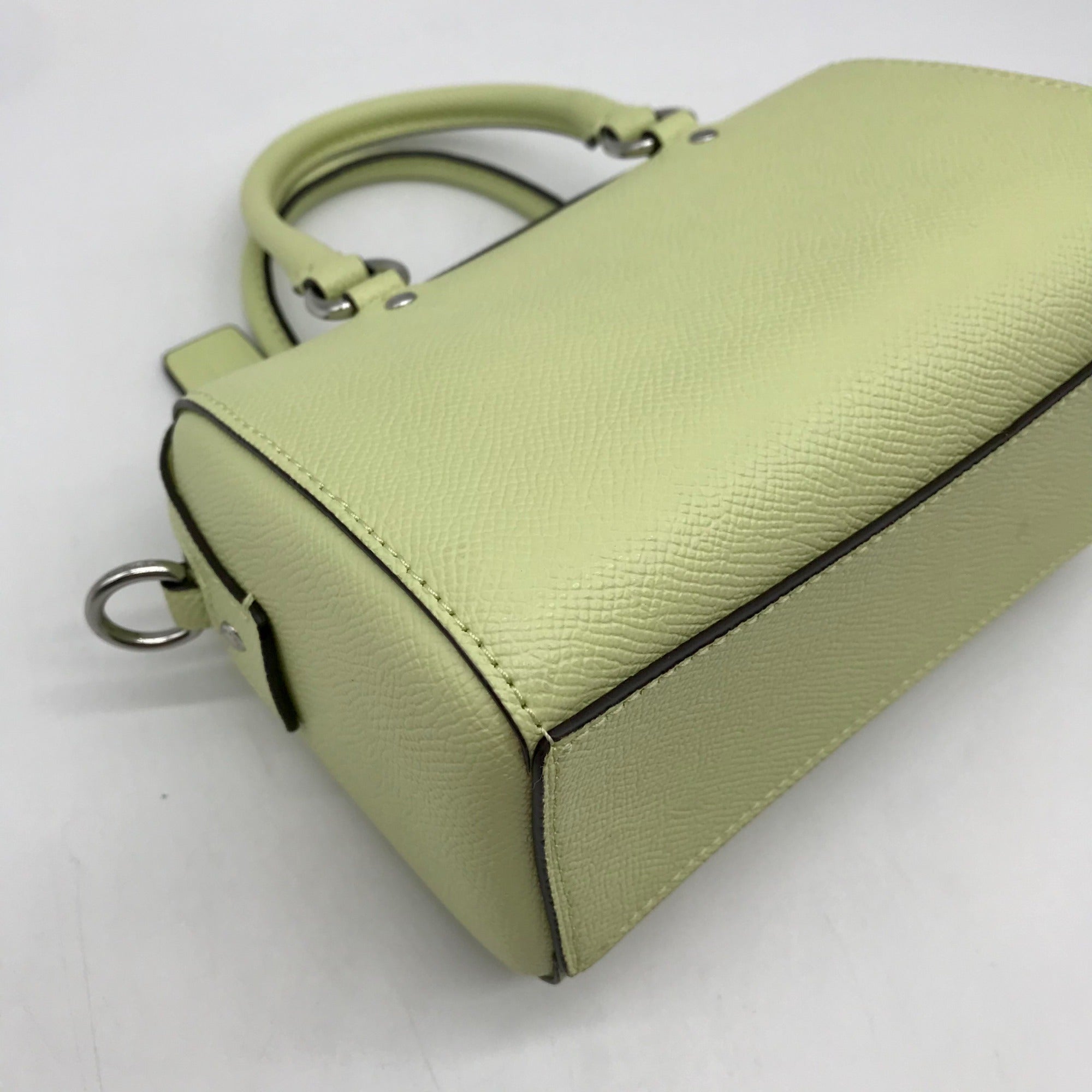 Coach Lime Green Leather Mini Rowan Crossbody Bag C9950