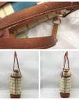 Coach Heritage Blue Stripe Tattersall Coated Canvas Tote 12557