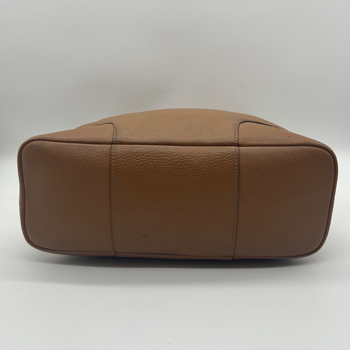 Tory Burch Brown Pebbled Leather Hobo Bag