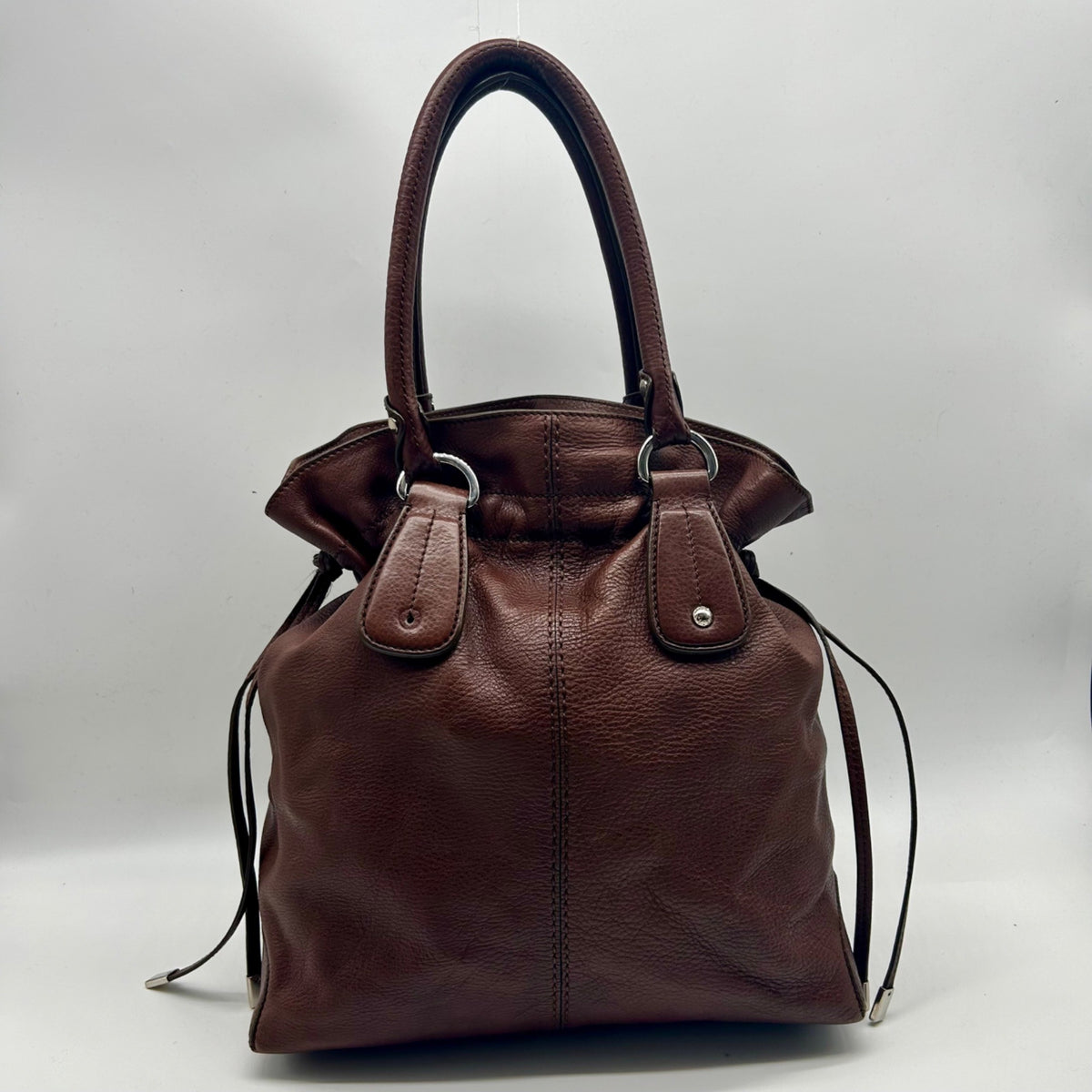 Todd's Brown Leather D-Bag Satchel