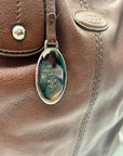 Todd's Brown Leather D-Bag Satchel