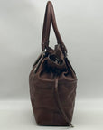 Todd's Brown Leather D-Bag Satchel