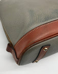 Dooney & Bourke Grey Pebble Grain Zip Zap Satchel Bag