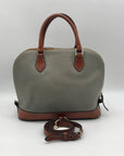 Dooney & Bourke Grey Pebble Grain Zip Zap Satchel Bag