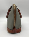 Dooney & Bourke Grey Pebble Grain Zip Zap Satchel Bag