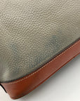 Dooney & Bourke Grey Pebble Grain Zip Zap Satchel Bag