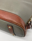 Dooney & Bourke Grey Pebble Grain Zip Zap Satchel Bag