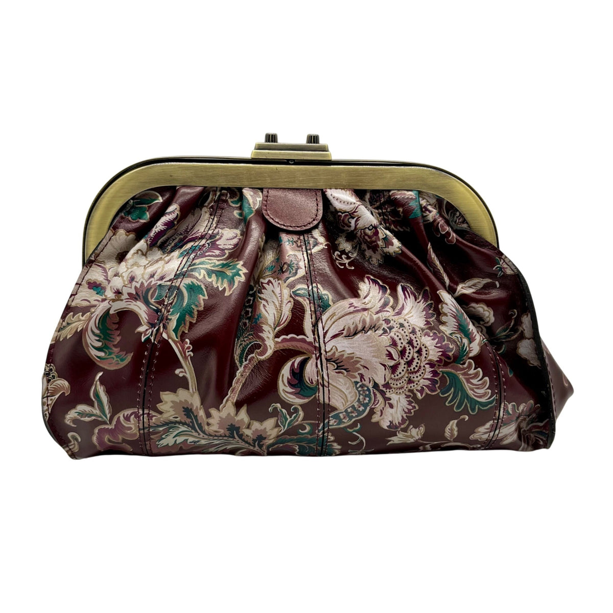 Patricia Nash Multicolored Leather European Tapesty Pattern Shoulder Bag