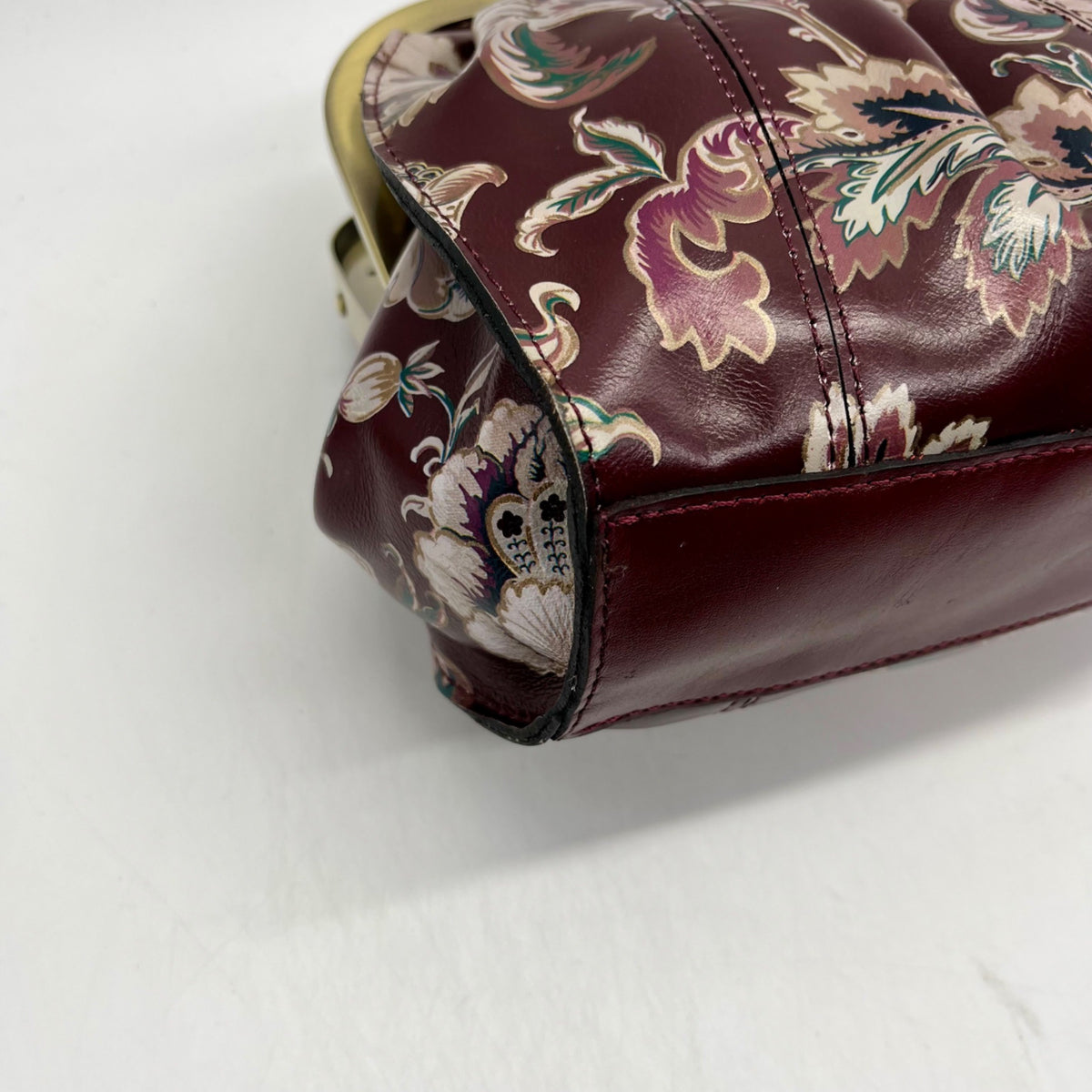 Patricia Nash Multicolored Leather European Tapesty Pattern Shoulder Bag