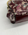 Patricia Nash Multicolored Leather European Tapesty Pattern Shoulder Bag
