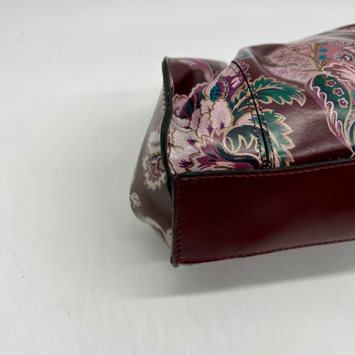Patricia Nash Multicolored Leather European Tapesty Pattern Shoulder Bag