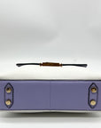 Lodis Periwinkle And White Envelope Crossbody Bag