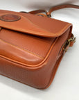 Dooney & Bourke Peanut Brown Pebbled Grain Leather Carrier Crossbody