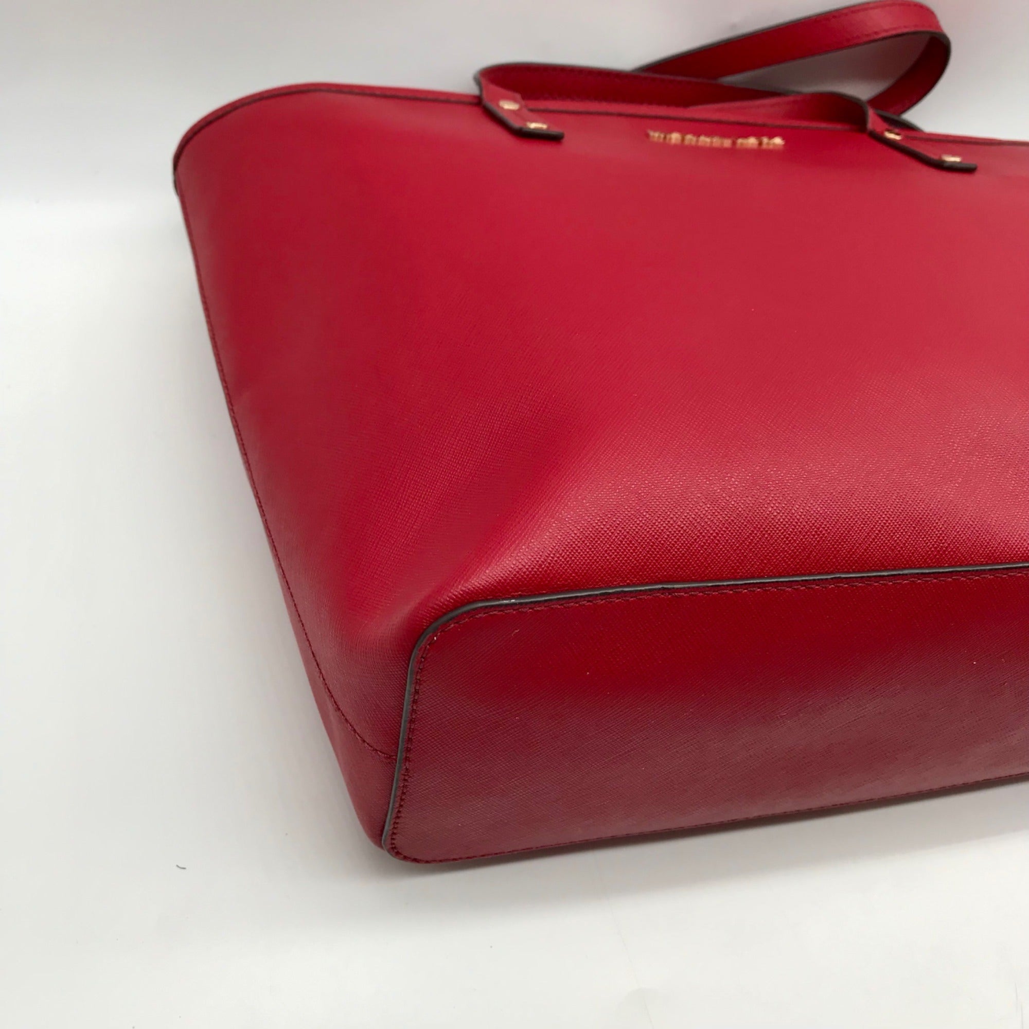 Michael Kors Jet Set Red Saffiano Leather Tote