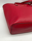 Michael Kors Jet Set Red Saffiano Leather Tote