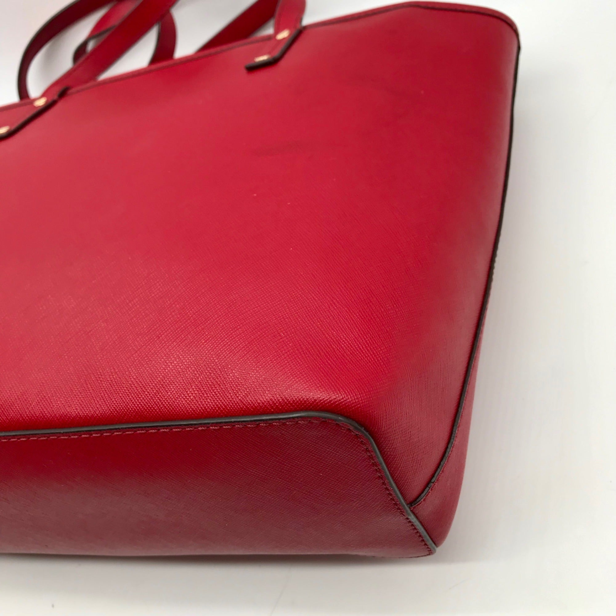 Michael Kors Jet Set Red Saffiano Leather Tote