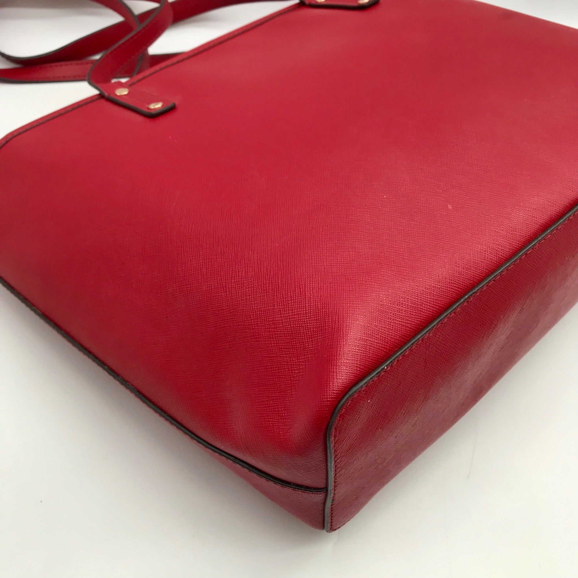 Michael Kors Jet Set Red Saffiano Leather Tote