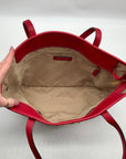 Michael Kors Jet Set Red Saffiano Leather Tote