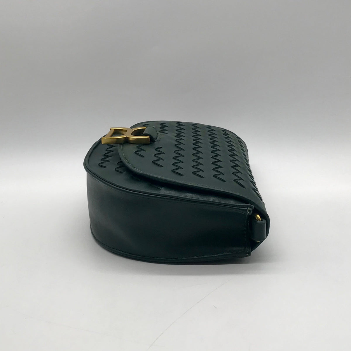 Urban Expression Green Woven Faux Leather Alise Crossbody Bag