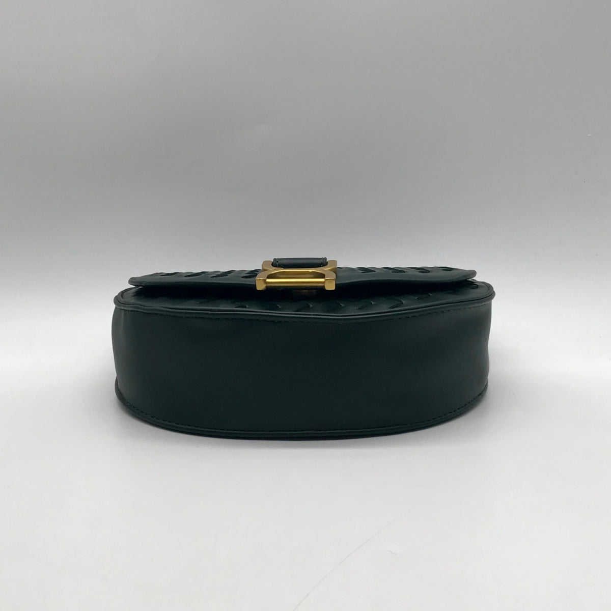 Urban Expression Green Woven Faux Leather Alise Crossbody Bag