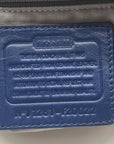 Coach Navy Blue Patent Leather Peyton Shoulder Bag-F20022