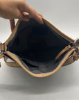 Coach Navy Blue Patent Leather Peyton Shoulder Bag-F20022