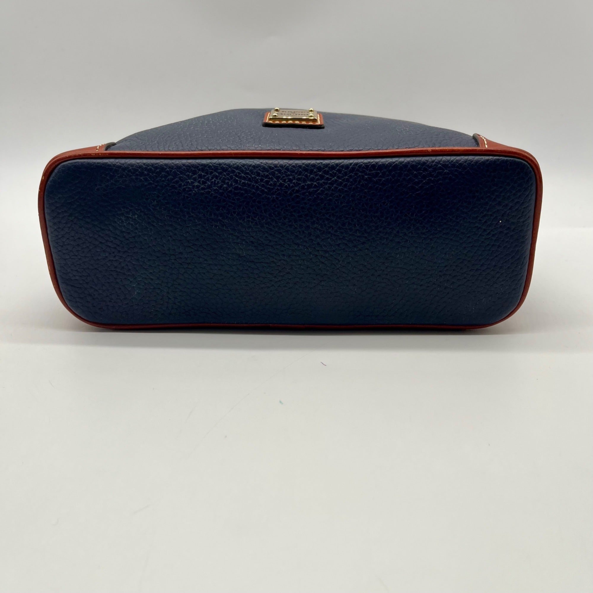 Dooney And Bourke Navy Pebbled Leather adjustable Crossbody