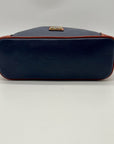Dooney And Bourke Navy Pebbled Leather adjustable Crossbody